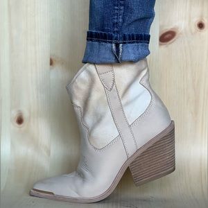 Leather western boots